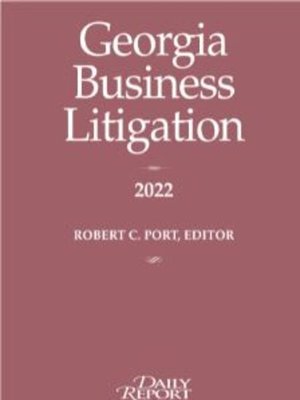 cover image of Georgia Business Litigation